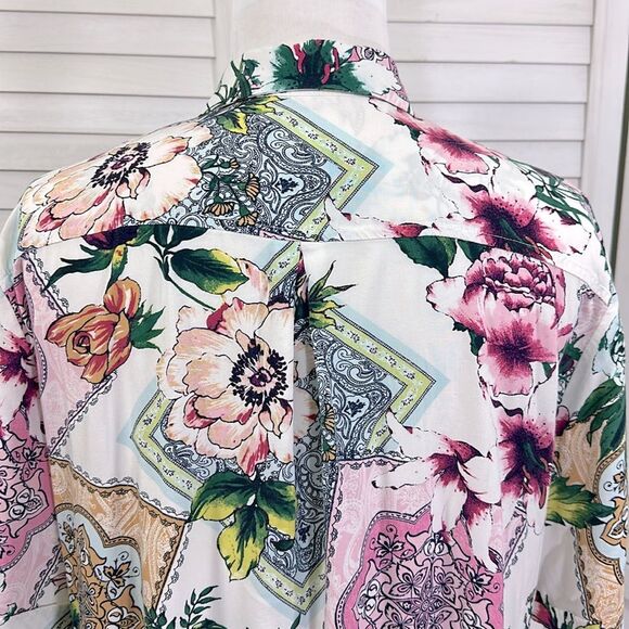 Chico's Silky Soft Tunic Size 3 (16) Short Sleeves - Picture 8 of 16